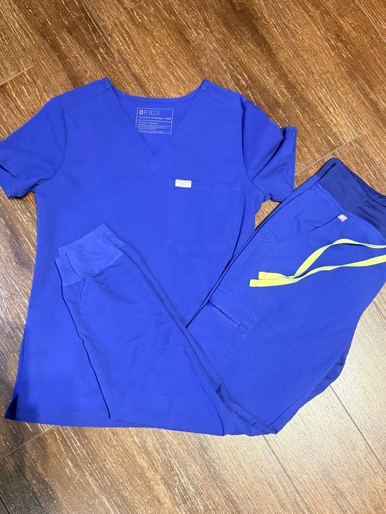 Figs Pants - FIGS Royal Blue Scrub Set